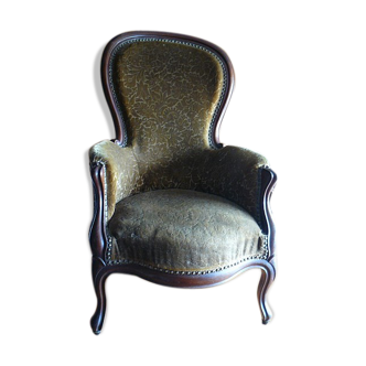 Fauteuil bergère Louis Philippe en acajou