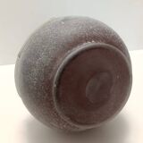Vase en verre Scavo moulé à la main, marron, Italie