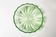 Vintage green decorative plate with flowers from the mid-century, Italy, 1960s.