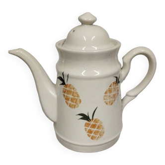 Vintage pineapple pattern porcelain teapot