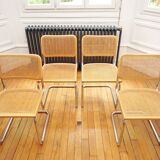 Lot of 4 Cesca B32 chairs by Marcel Breuer