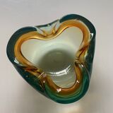 Cendrier en verre de Murano forme trèfle