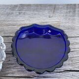 Silver-plated metal shell butter dish