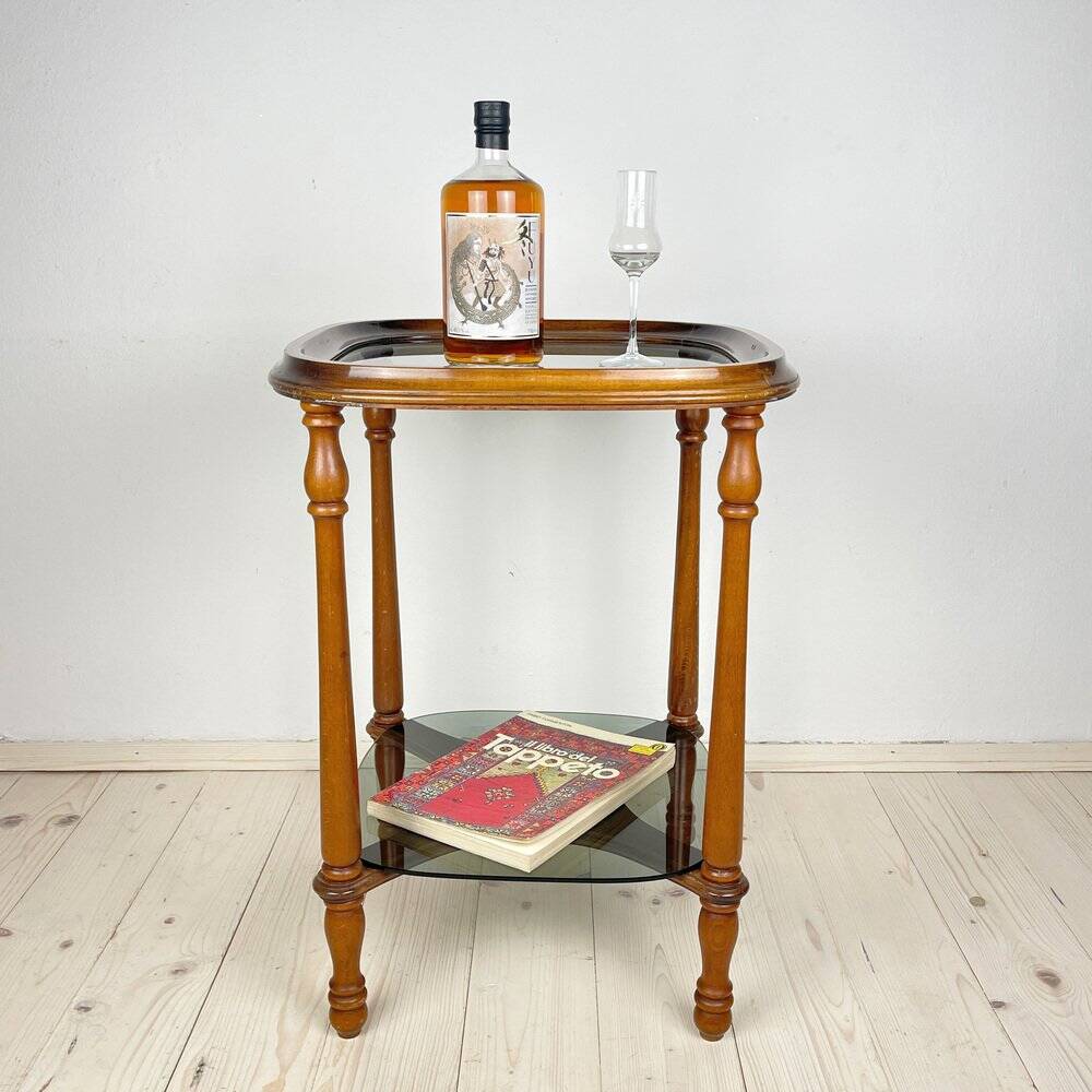 Vintage wooden coffee table, Italy, 1960s
