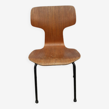 Chaise marteau 3123 de Arne Jacobsen pour Hansen en 1969, modèle enfant