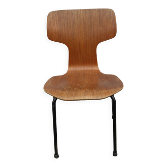 Chaise marteau 3123 de Arne Jacobsen pour Hansen en 1969, modèle enfant
