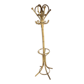 Portemanteau rotin vintage