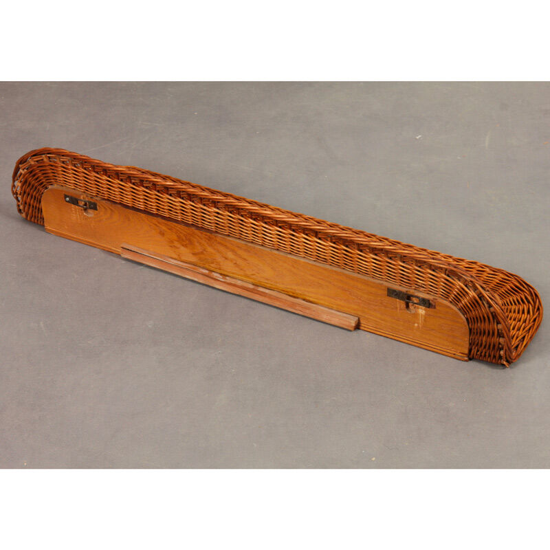 Rattan shelf edited by Uluv in the 1960s