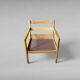 Lounge chair by Ole Wanscher for P. Jeppesen, Set of 2
