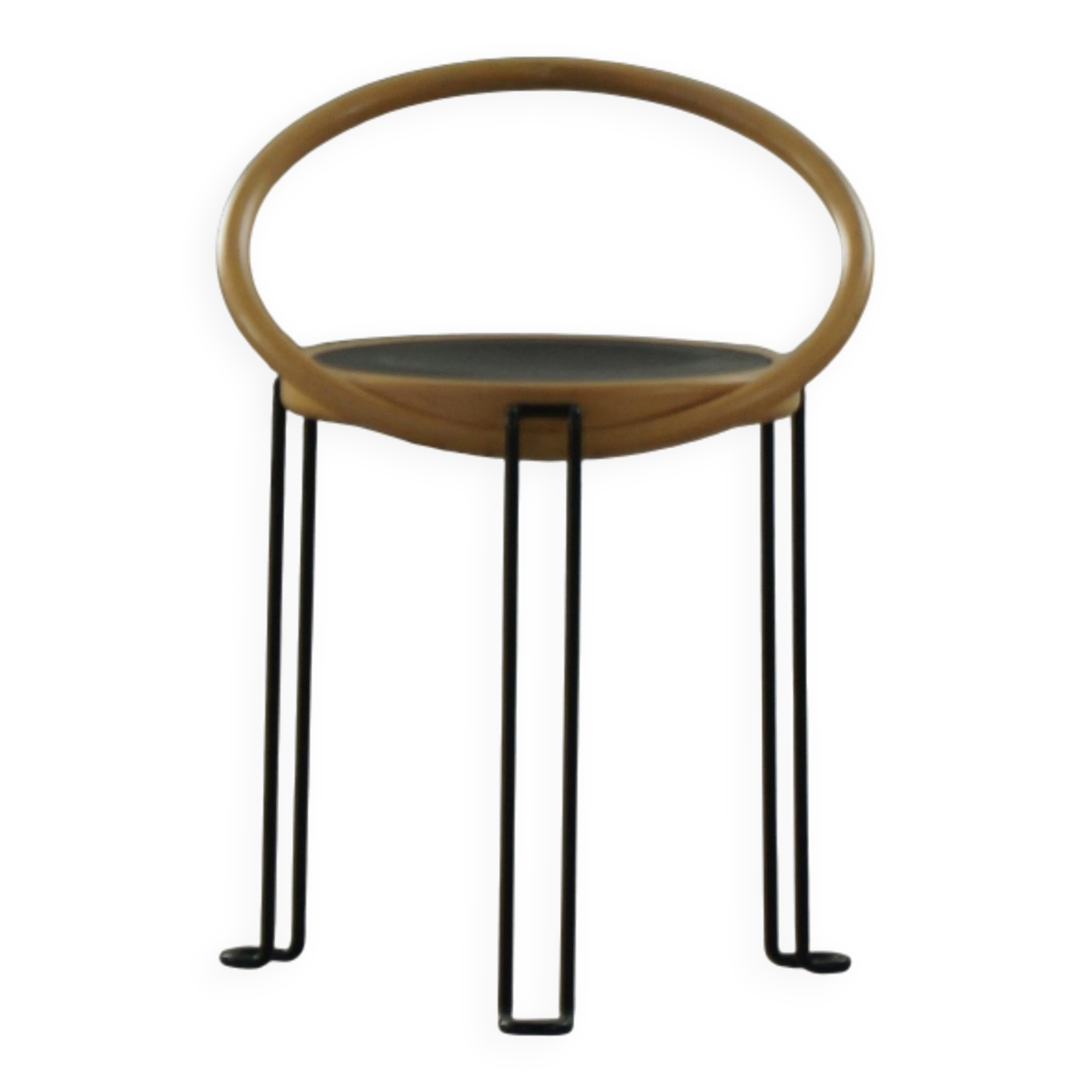 Set of 4 sculptural dining chairs "Oblado" by Børge Lindau, modern Scandinavian, 1980.