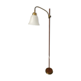 Lampadaire scandinave opaline teck années 60