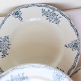 4 flat ironstone plates from St Amand