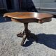 Antique round table in solid oak