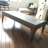 Industrial coffee table in folded steel sheet