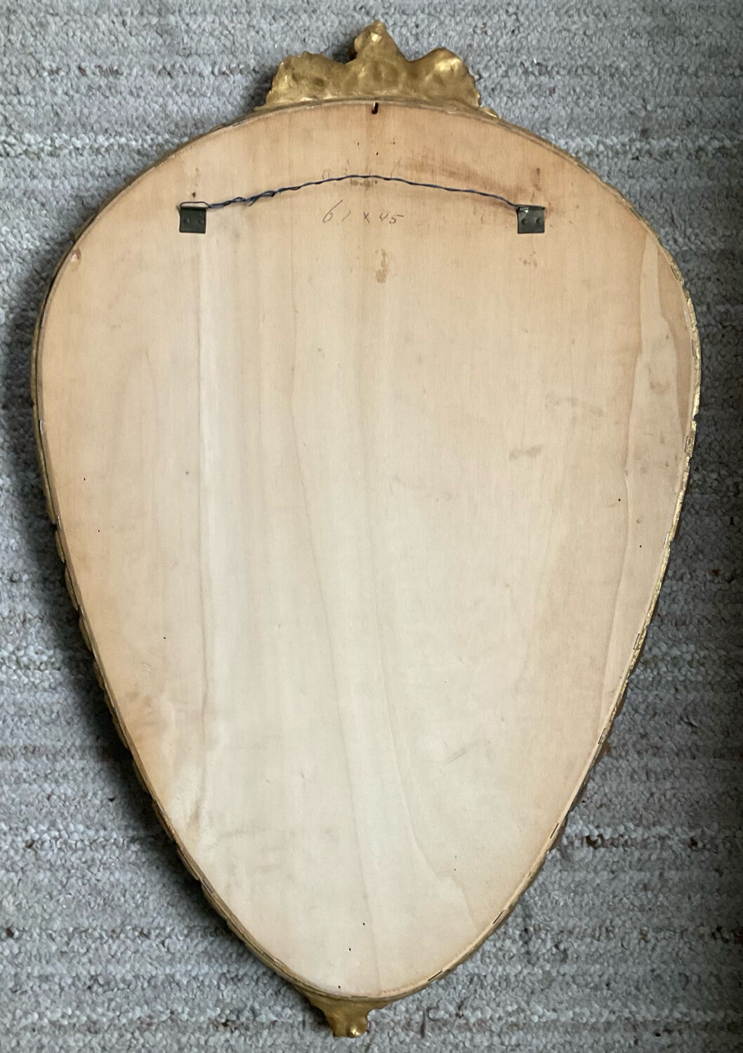 Miroir ancien en bois doré