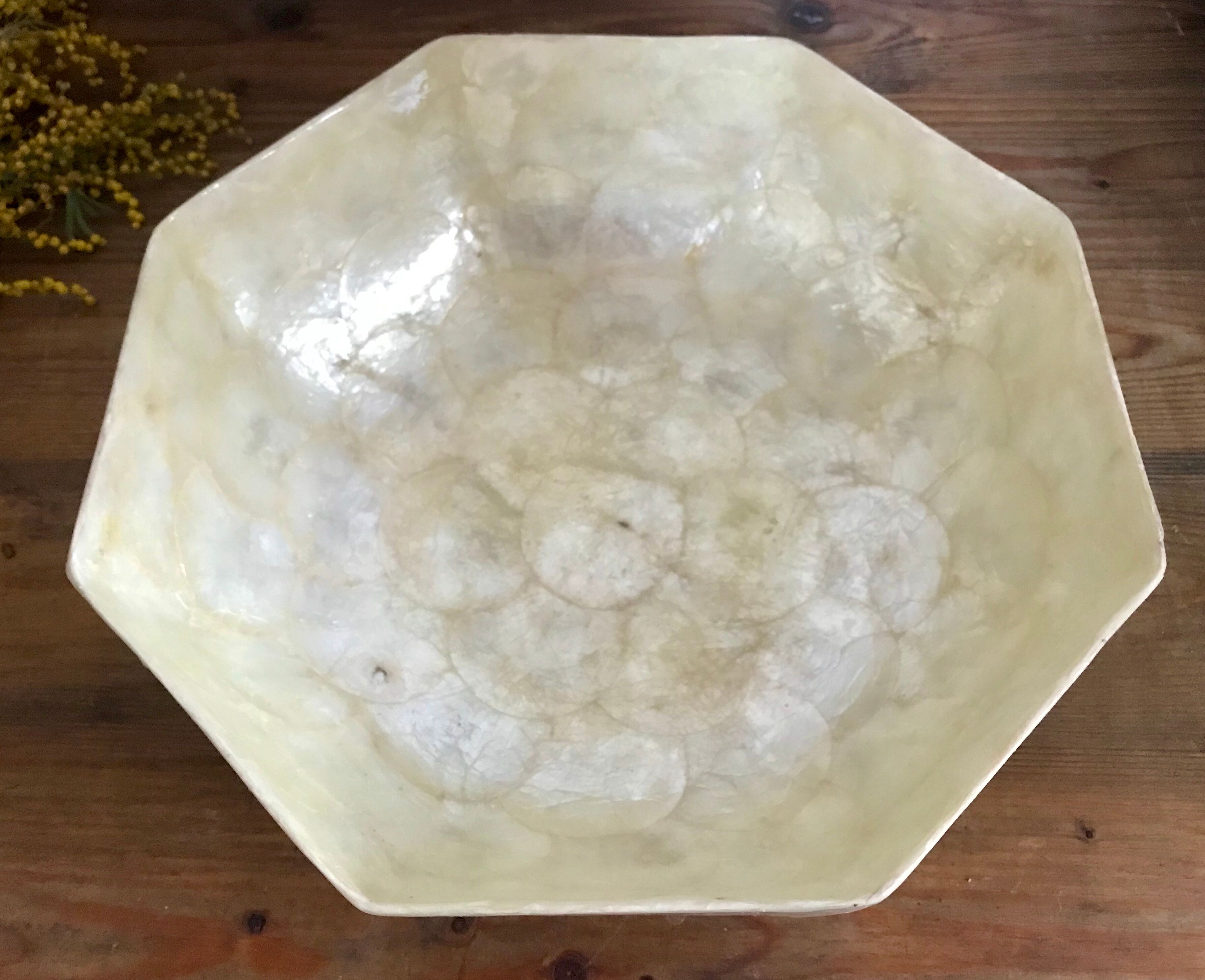 Vintage pearl salad bowl