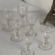 6 Baccarat “Chauny” crystal liqueur glasses
