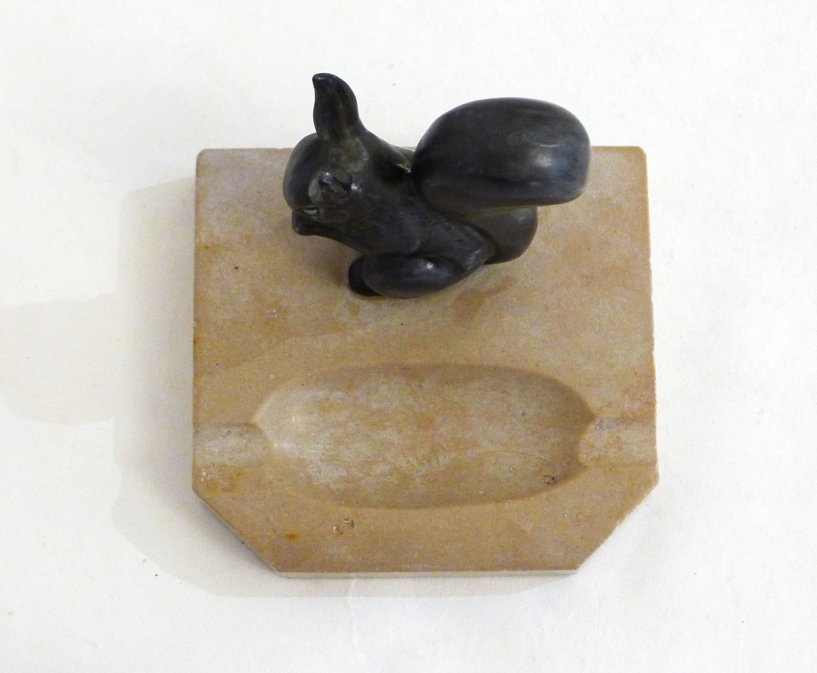 Art deco squirrel ashtray