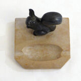 Art deco squirrel ashtray