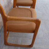 Pair of Baumann armchairs model sled