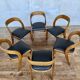 Set of 6 Baumann Gondola bistro chairs in curved wood