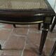Pair of Napoleon III chairs in mahogany golden brass fillets
