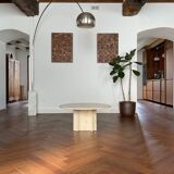 Roche Bobois vintage travertine coffee table from the 70s / 80s