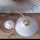 White opaline hanging lamp