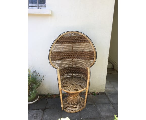 Rattan peacock chair