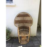 Rattan peacock chair