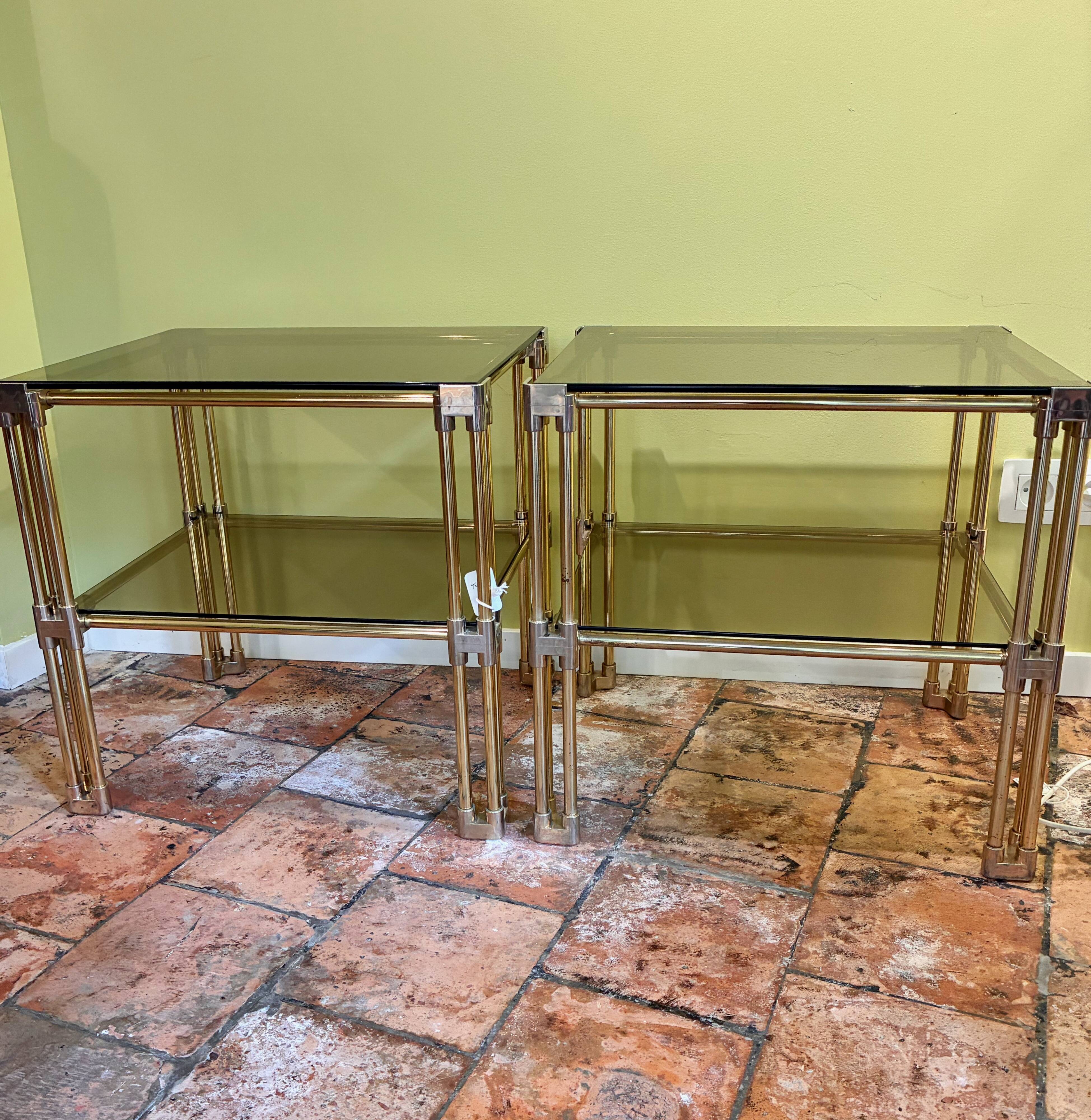 Tables d'appoint/chevets Hollywood Regency Design 70s