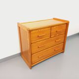 Commode en pin Gautier vintage des années 70 80