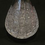 Carafe 1 liter in carved bohemian crystal chiseled