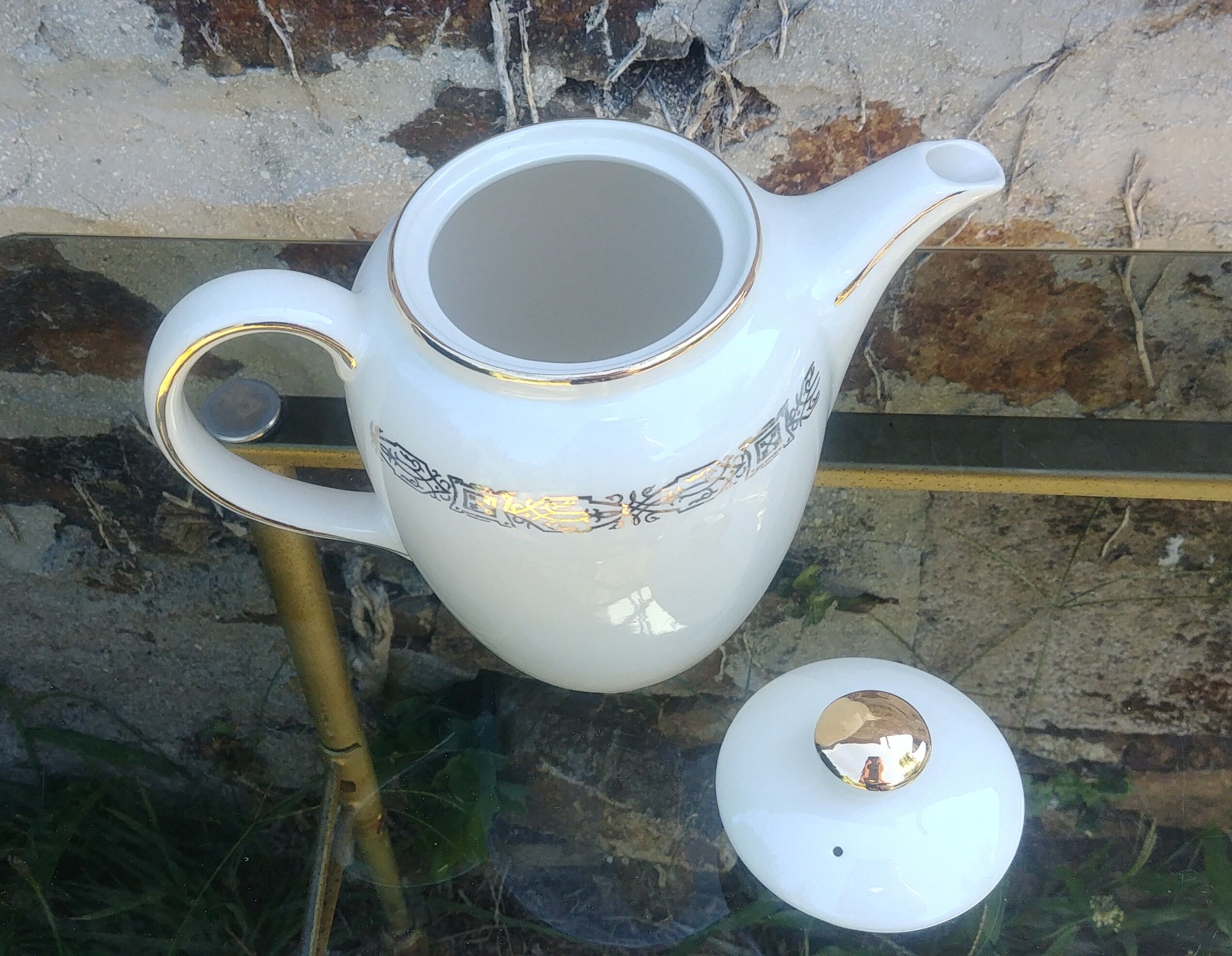 Large Teapot/Coffee Maker Vintage 50s from Villeroy and Boch Mettlach N°9001