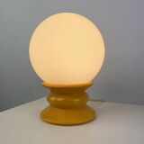 Yellow and white glass table lamp Temde Leuchten type 1