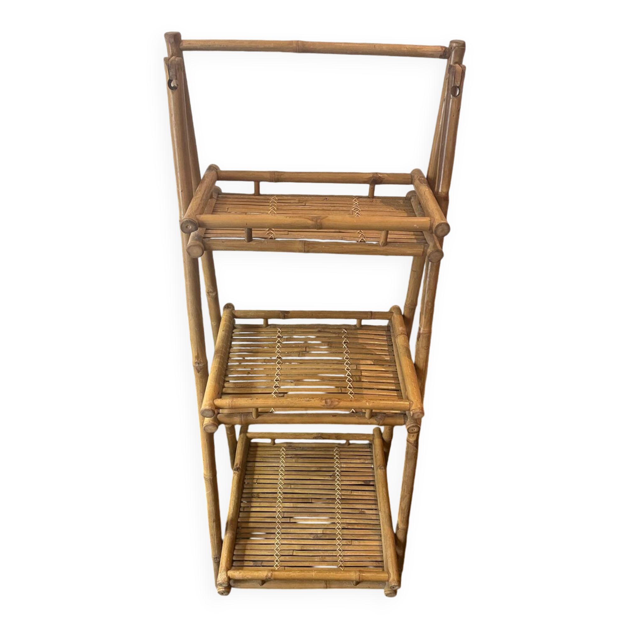 Étagère vintage bambou