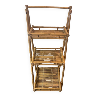 Vintage bamboo shelf