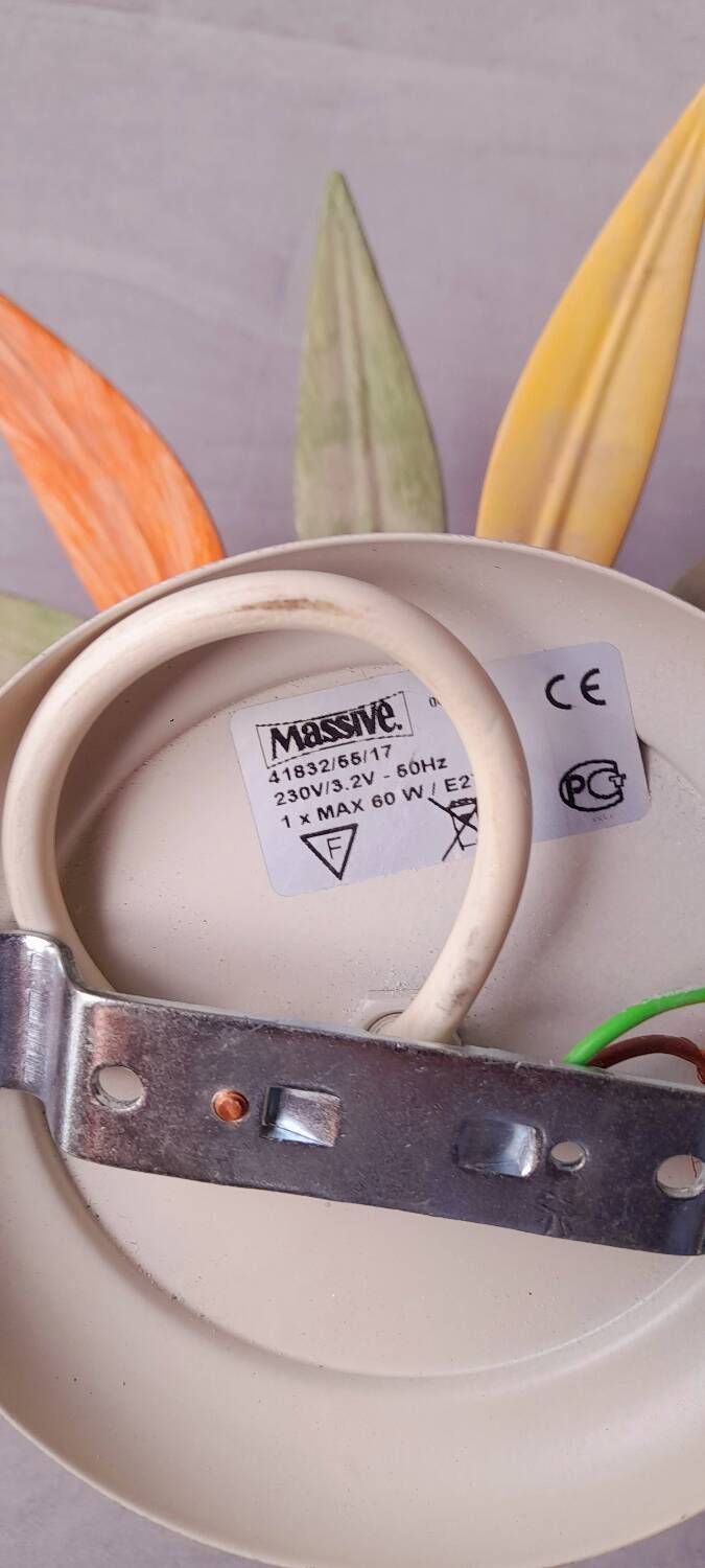 70s flower wall or ceiling light