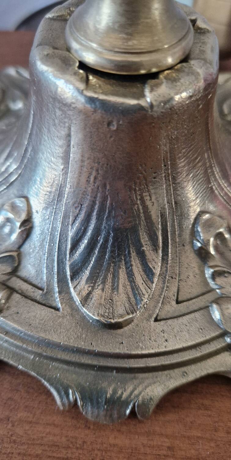 Art Nouveau style lamp by Müller Frères