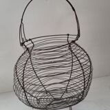 Basket braided metal salad