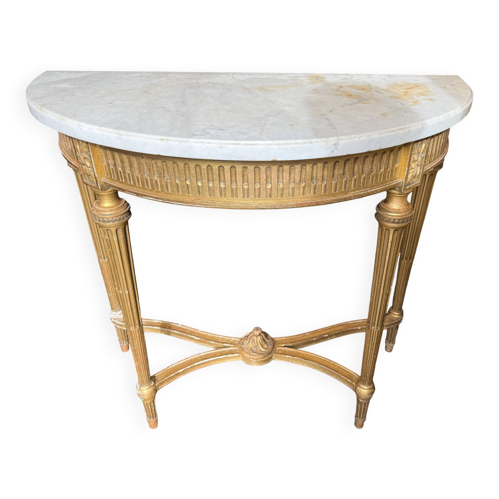 Console louis xvi estampille au fer chaud bardie