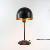 Vintage Dutch designer black mushroom lamp from the 80s