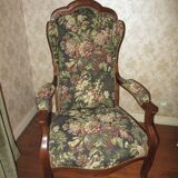 Two Voltaire armchairs