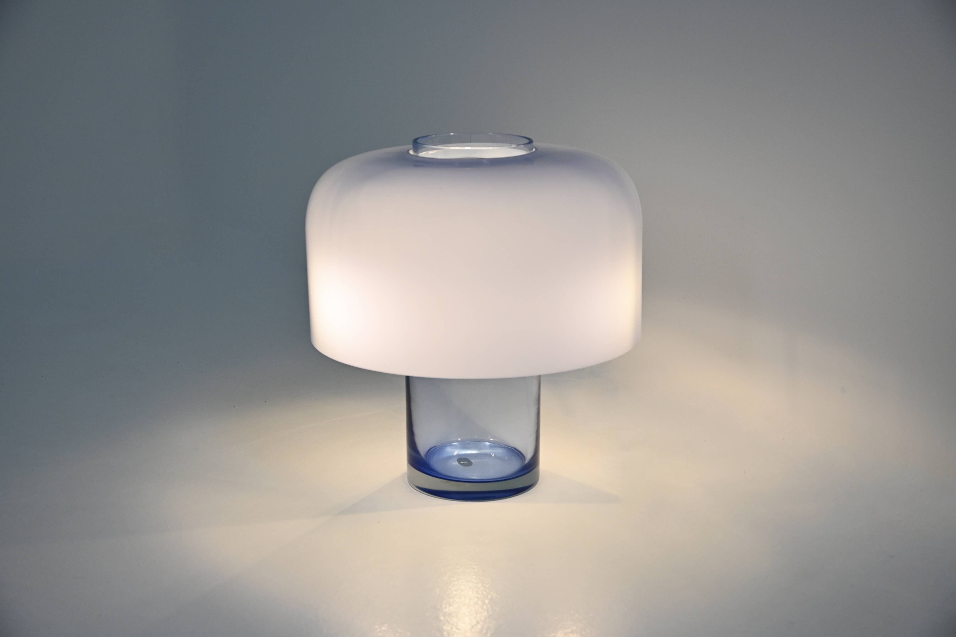 Lampe de table LT226 par Carlo Nason pour Mazzega, années 1960