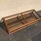Old 1900 solid oak jewelry showcase