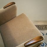 Pairs of armcchairs Danish 50/60s Arno Votteler knoll