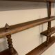 Turned wood bar wall shelf