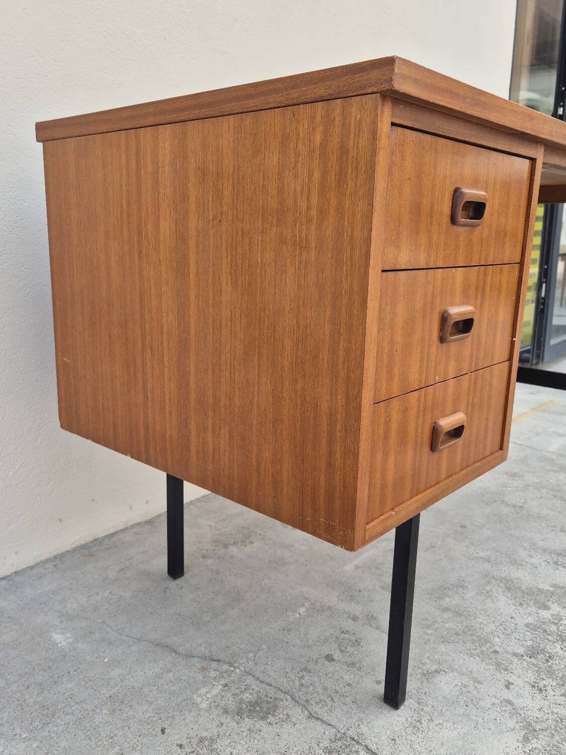Vintage 1950s Scandinavian style modernist desk