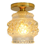 1/3 appliques murales en verre soufflé à la main / éclairage de plafond doré repensé