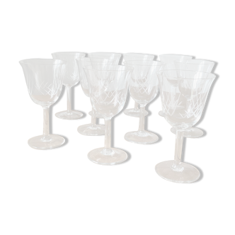 10 wine glasses 50s